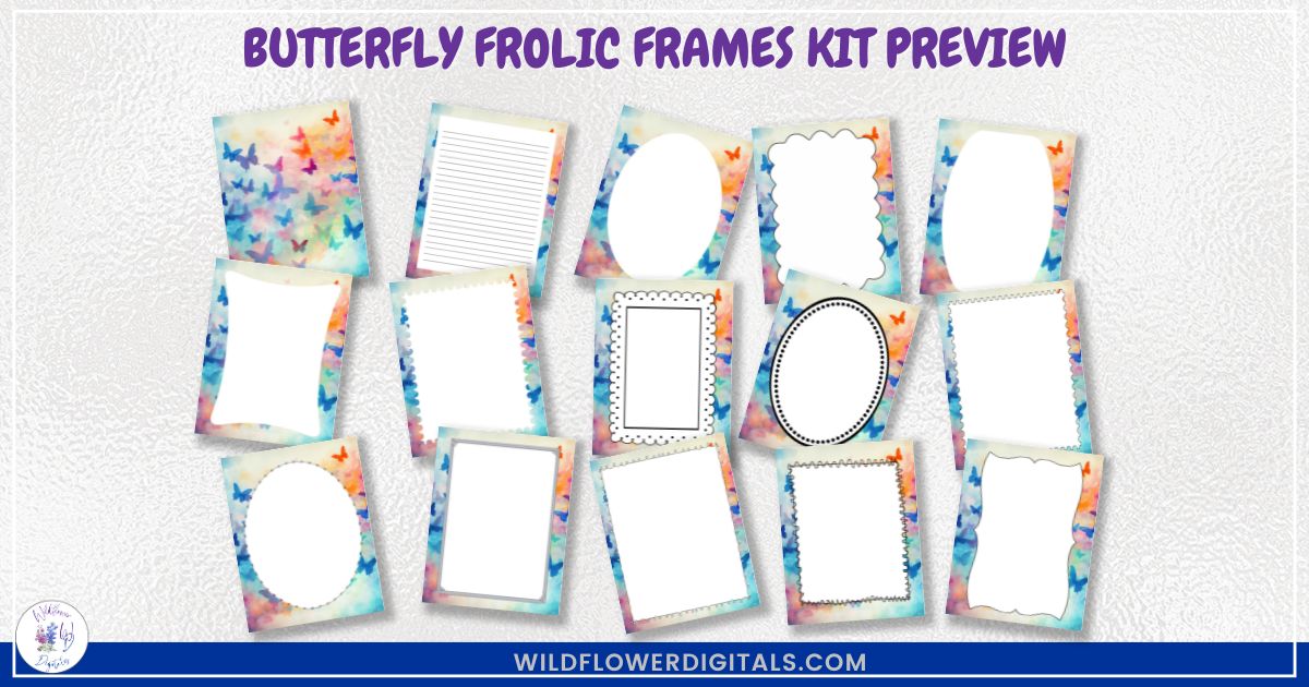 mockup of frames kit mix and match stationery designs