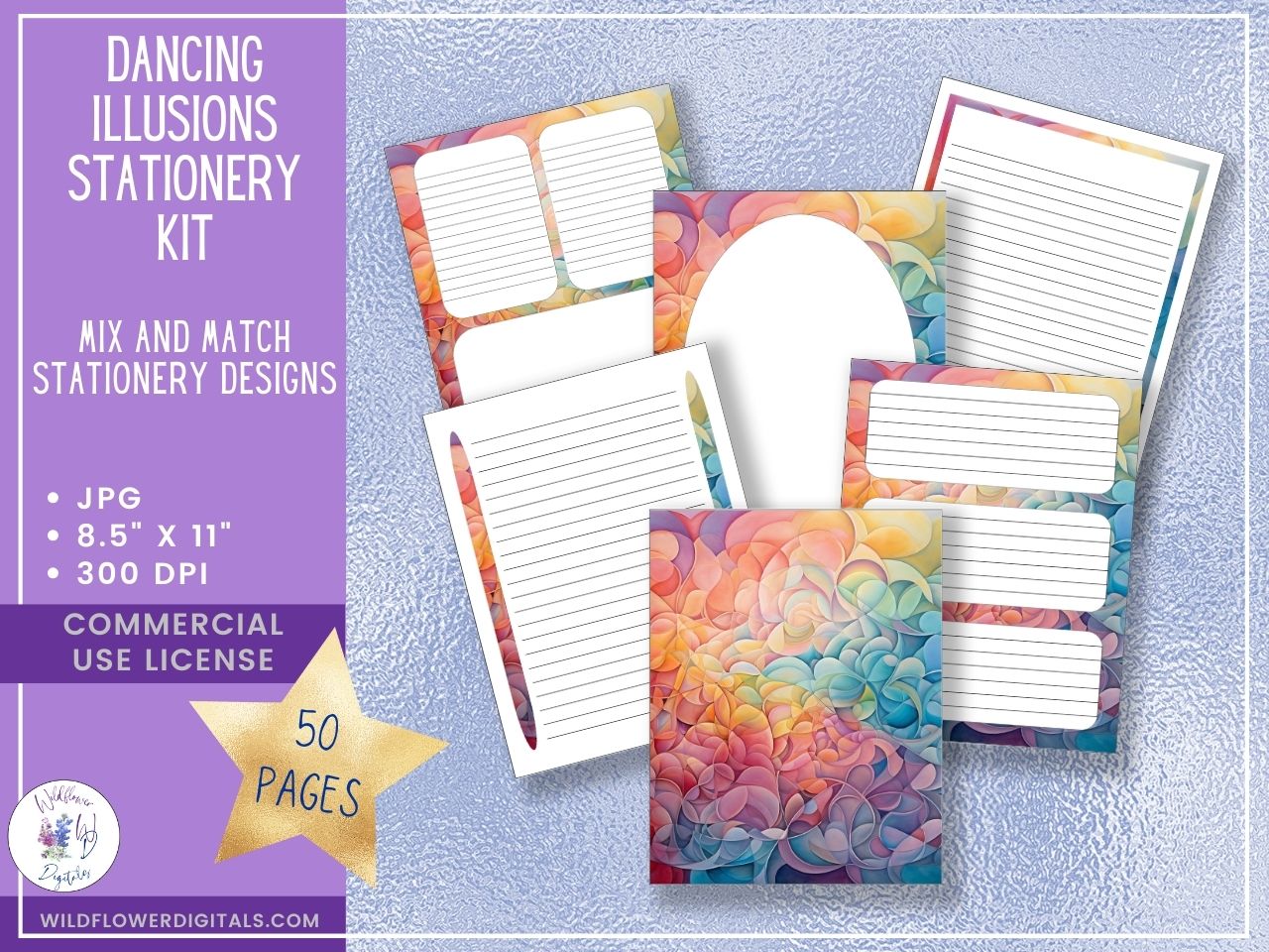 mockup of stationery kit mix and match stationery designs