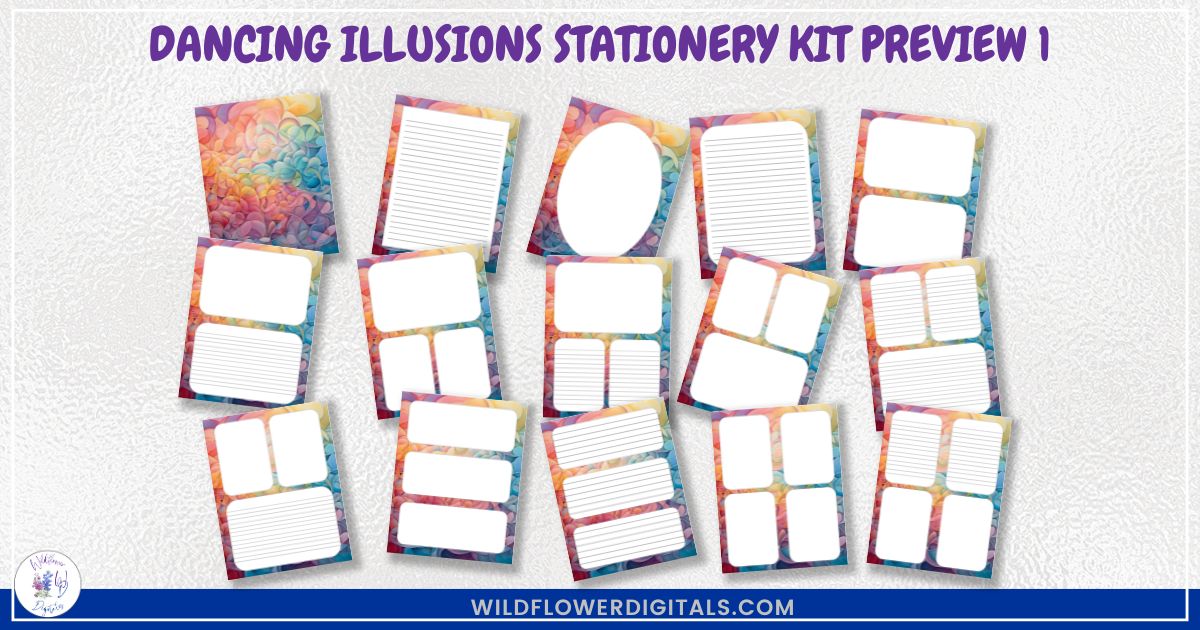 mockup of stationery kit mix and match stationery designs