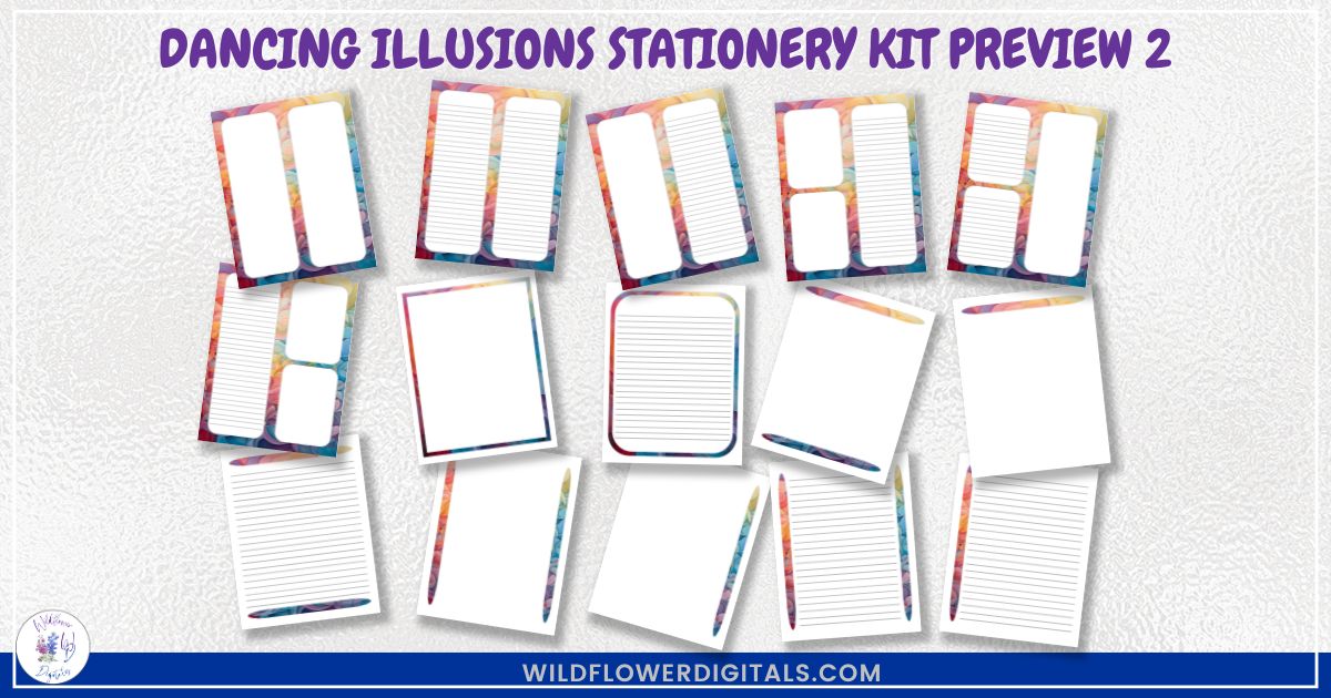 mockup of stationery kit mix and match stationery designs