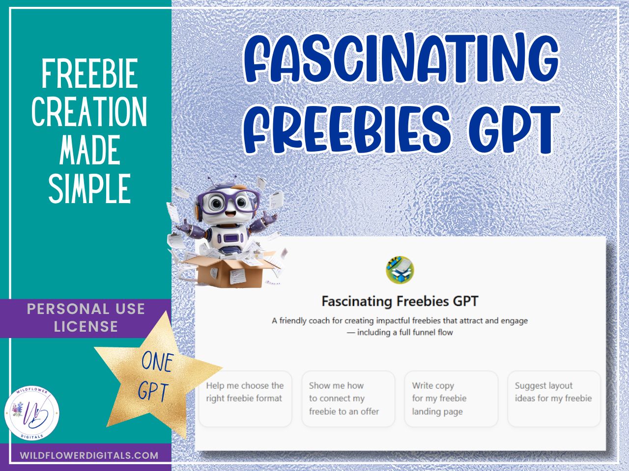 mockup of fascinating freebies gpt business productivity marketing opt-in