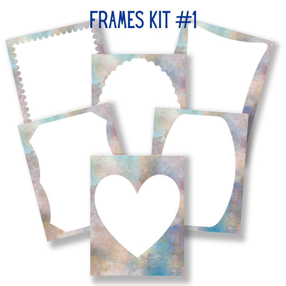 mockup of frames kit 1 mix and match stationery designs