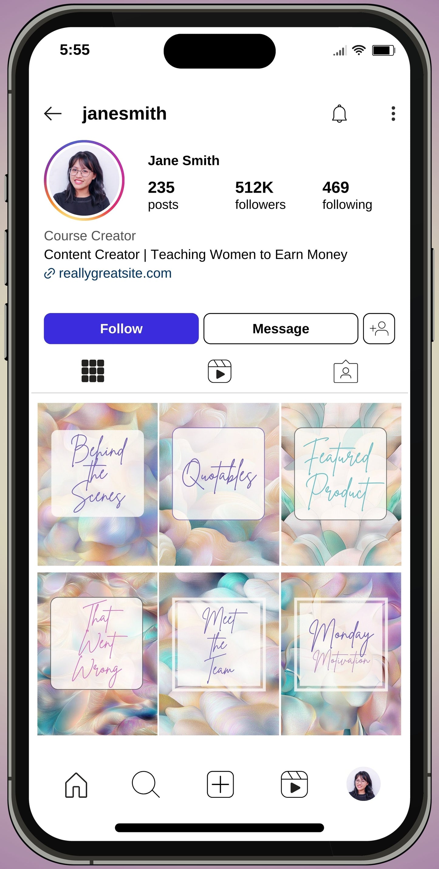 mockup of instagram engagement posts