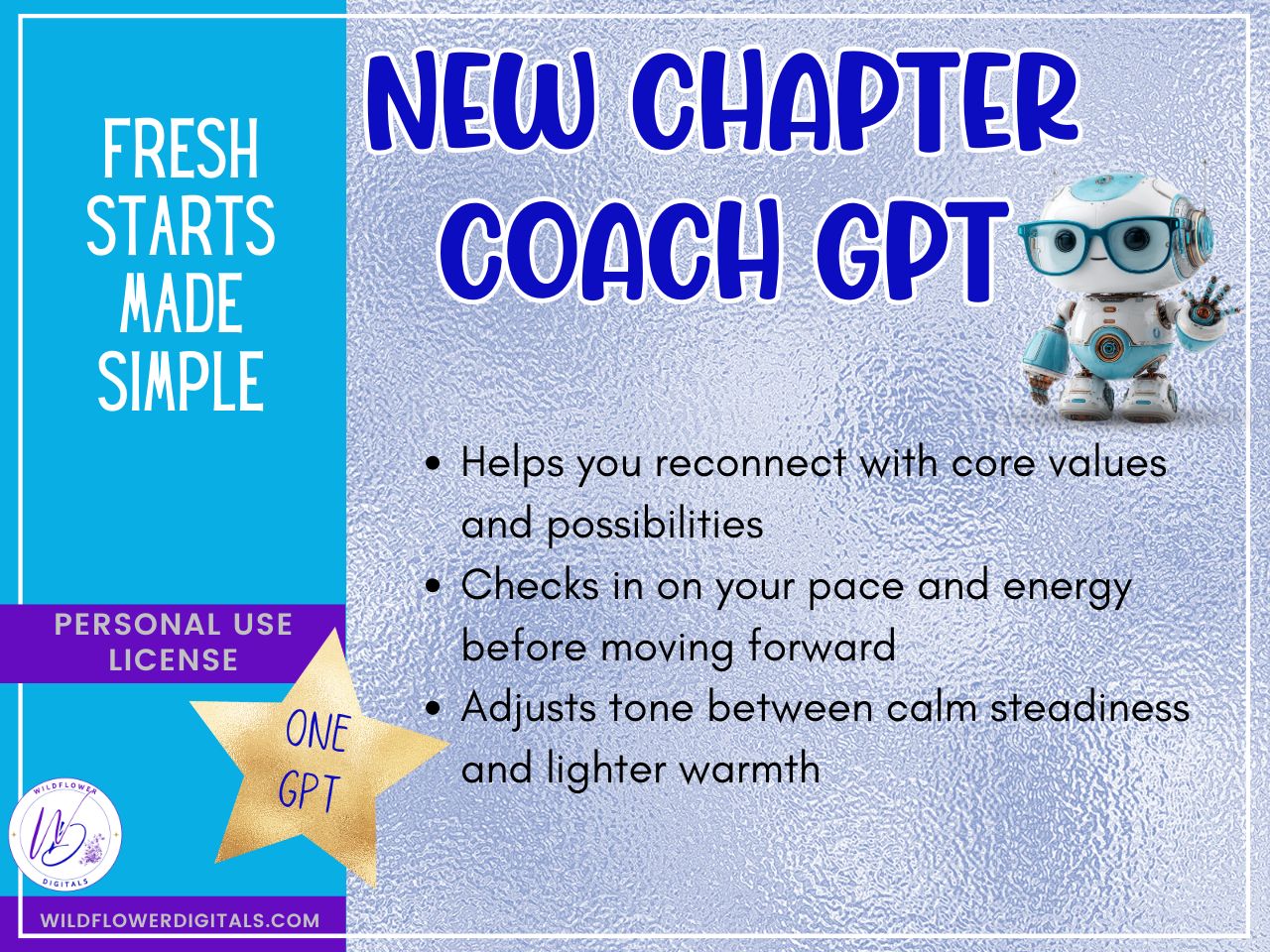 mockup of new chapter coach gpt personal development coaching fresh start beginnings transitions