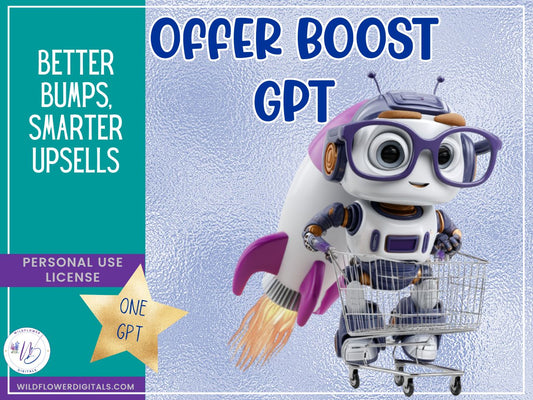 mockup of offer boost gpt business sales bumps upsells conversions