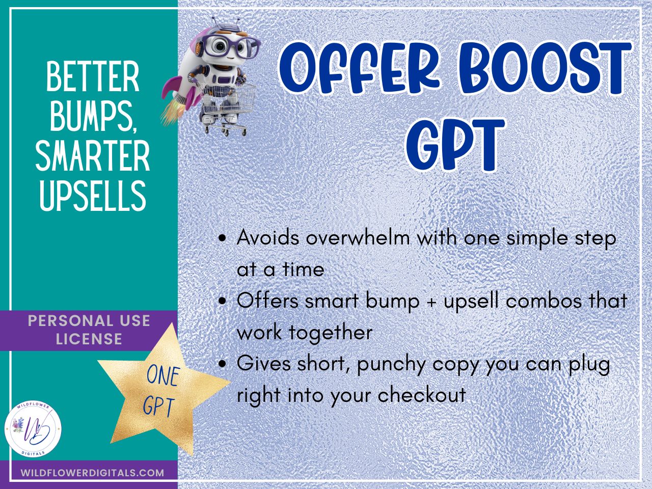 mockup of offer boost gpt business sales bumps upsells conversions