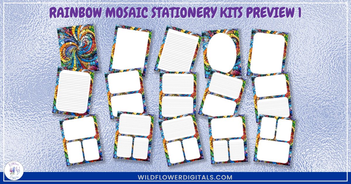 mockup of stationery kit mix and match stationery designs