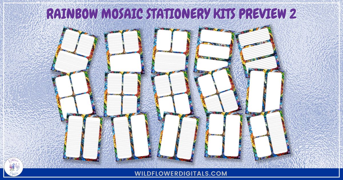 mockup of stationery kit mix and match stationery designs
