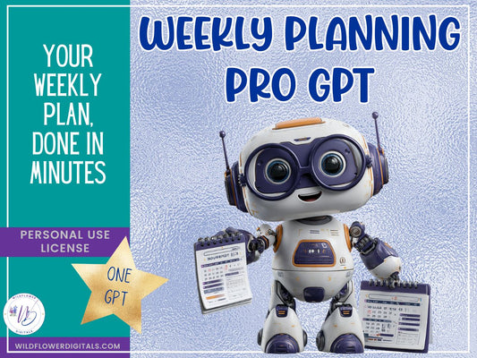 mockup of weekly planning gpt business productivity