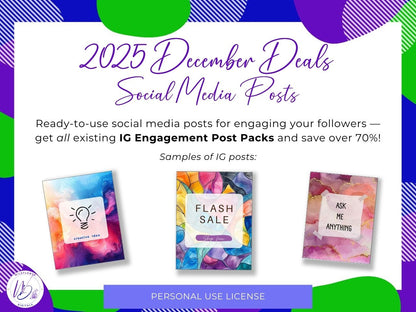 2025 Social Media Posts Bundle