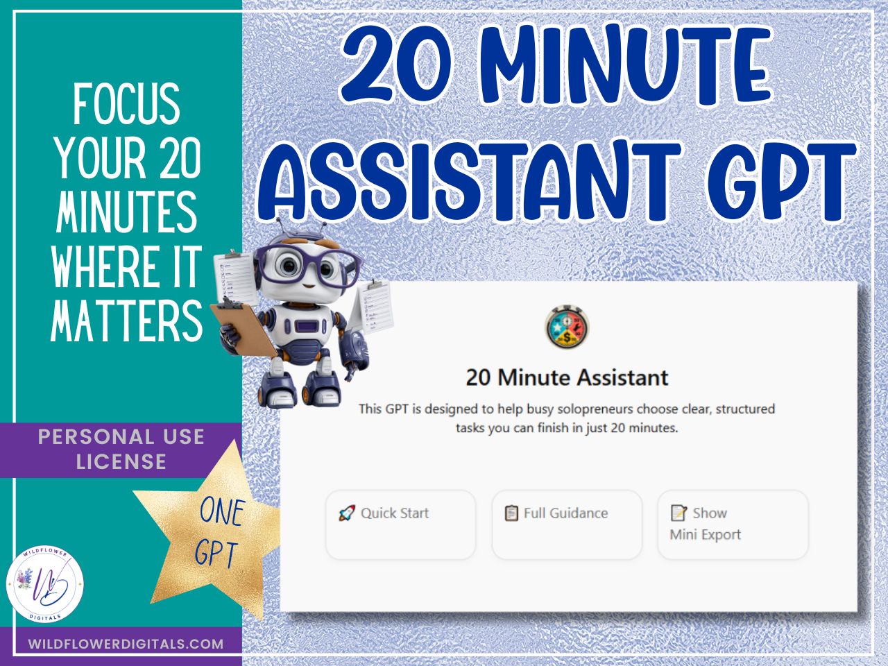 task assistant gpt 20 minutes business service provider ecommerce seller