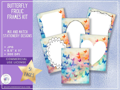 mockup of frames kit mix and match stationery designs