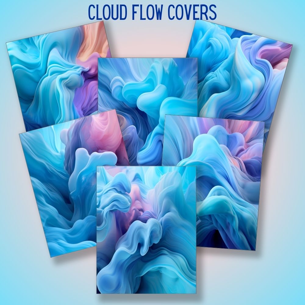 mockup of cloud flow covers digital papers mix and match