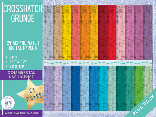 mockup of crosshatch grunge digital papers mix and match papers