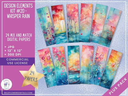 mockup of design elements club digital papers stationery mix and match membership