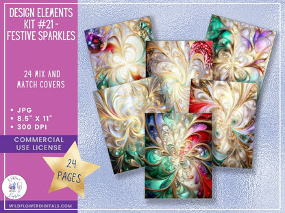 mockup of design elements club digital papers stationery mix and match membership