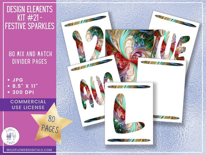 mockup of design elements club digital papers stationery mix and match membership