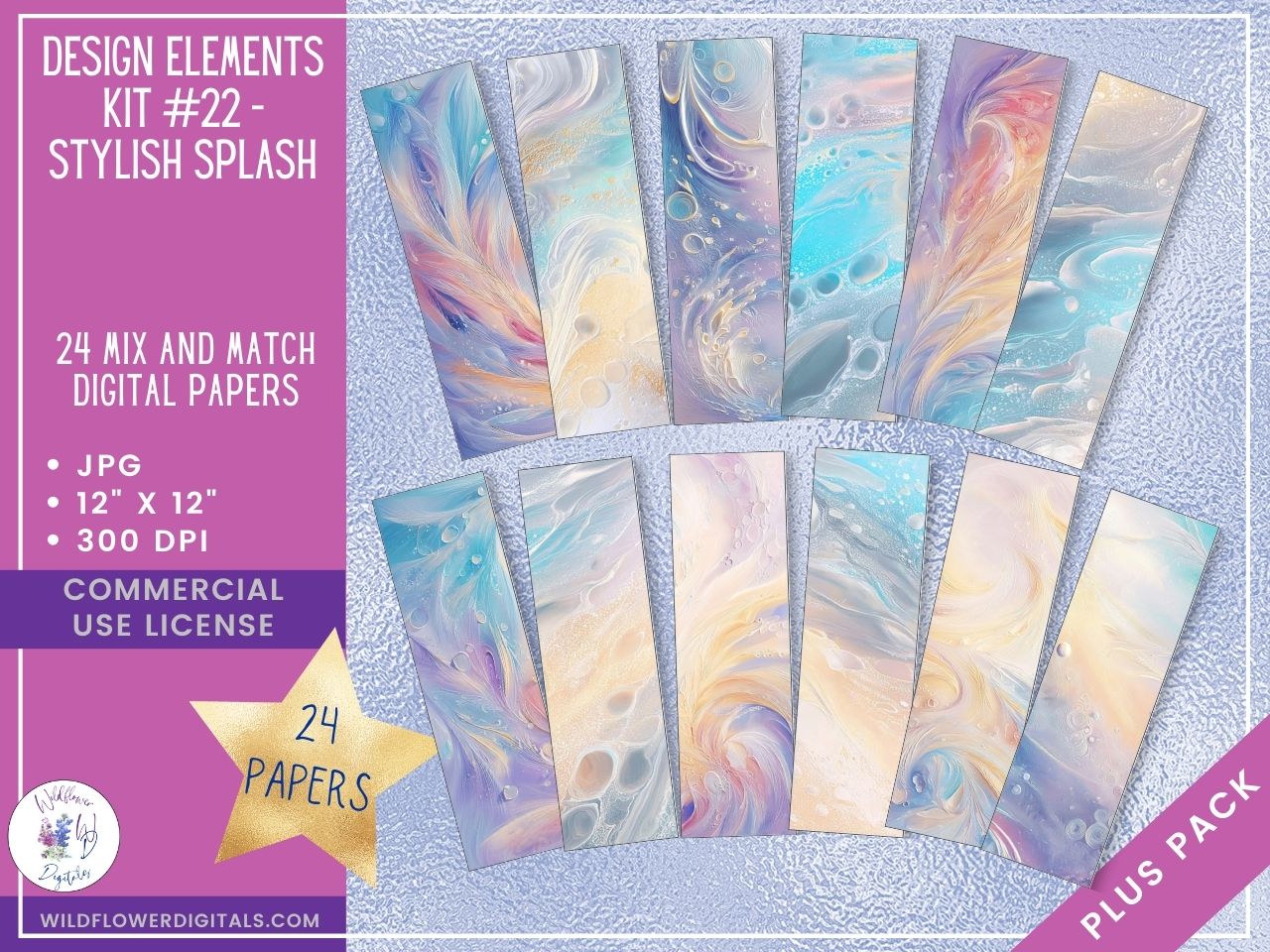 mockup of design elements club digital papers stationery mix and match membership