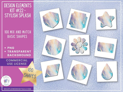 mockup of design elements club digital papers stationery mix and match membership