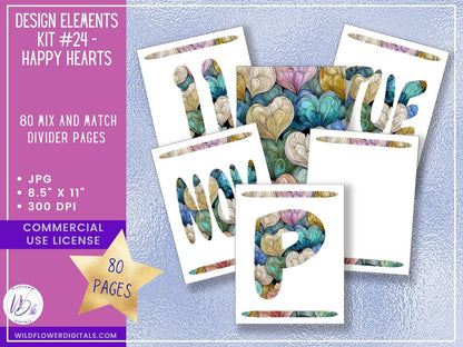 mockup of design elements club digital papers stationery mix and match membership