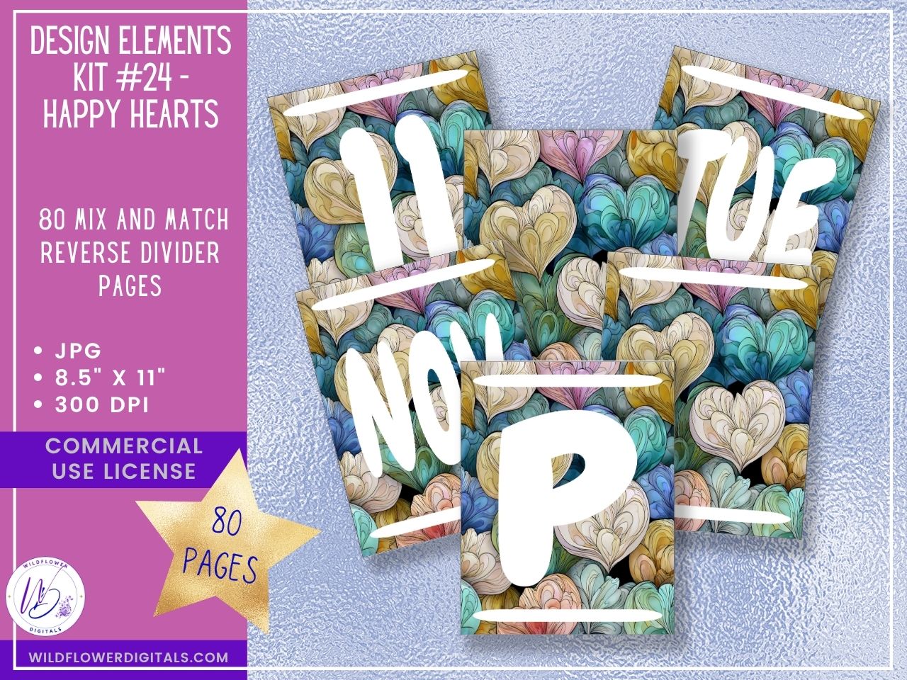 mockup of design elements club digital papers stationery mix and match membership