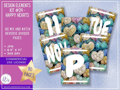 mockup of design elements club digital papers stationery mix and match membership