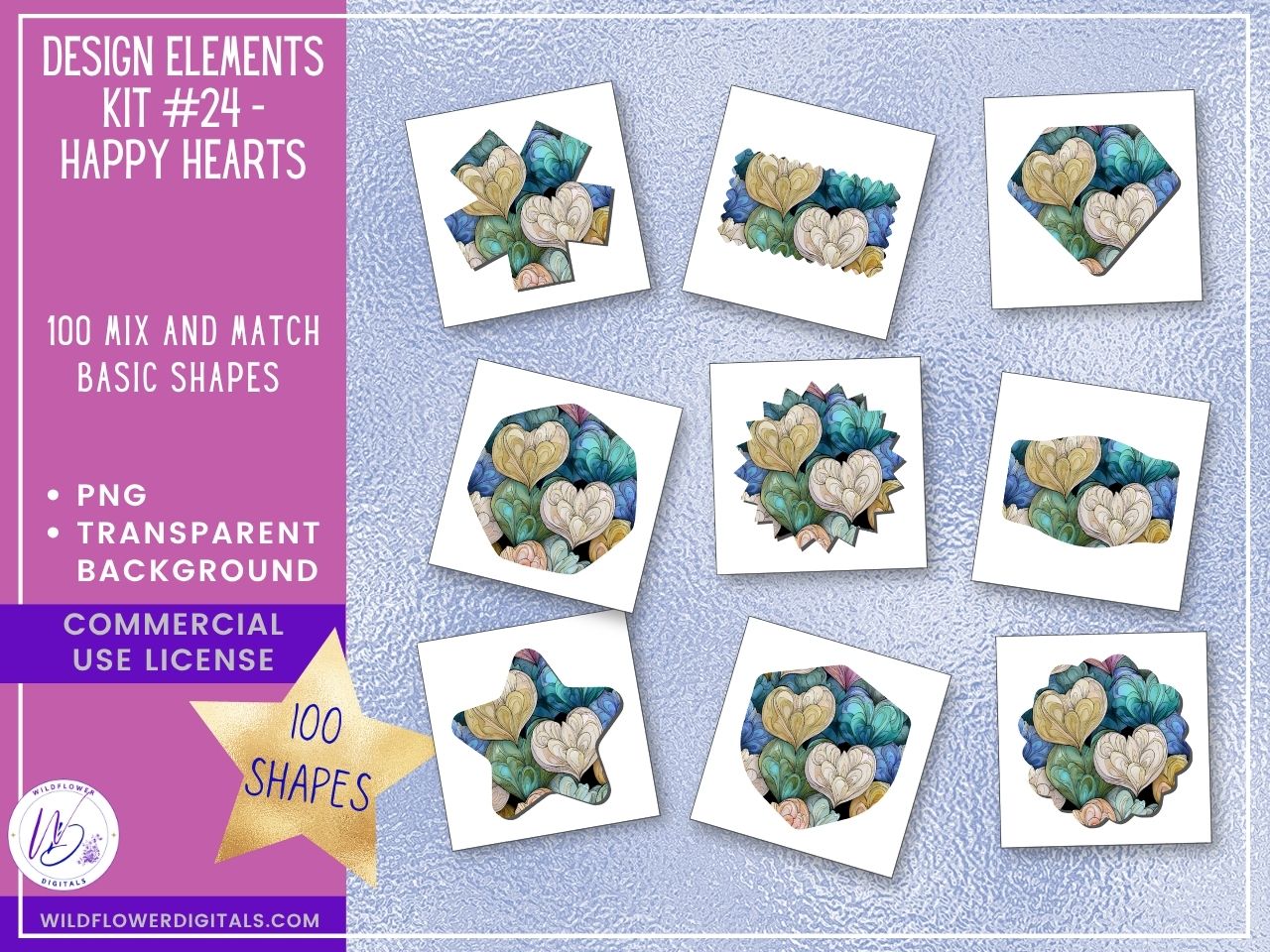 mockup of design elements club digital papers stationery mix and match membership