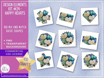 mockup of design elements club digital papers stationery mix and match membership