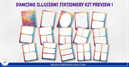 mockup of stationery kit mix and match stationery designs