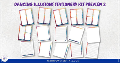 mockup of stationery kit mix and match stationery designs