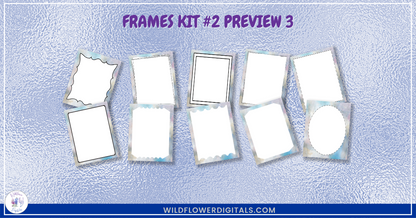preview mockup of frames kit 2 mix and match stationery designs
