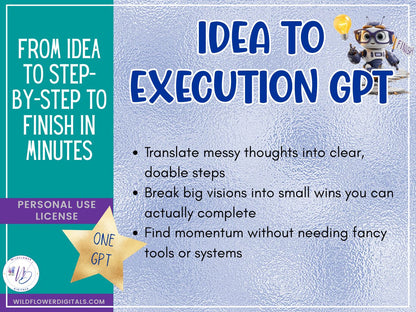 mockup of idea to execution gpt business productivity