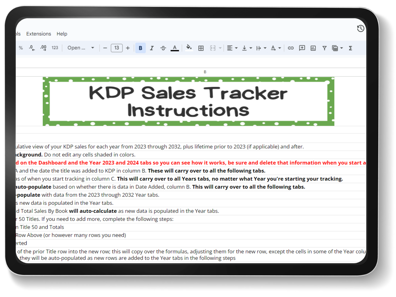 mockup of kdp sales tracker google sheets spreadsheet template