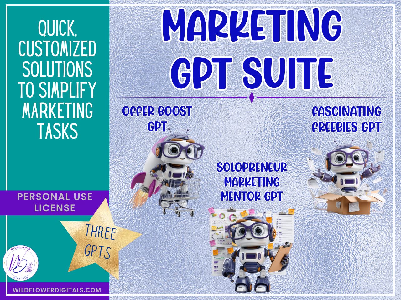mockup of marketing gpt suite solopreneur mentor offer boost fascinating freebies productivity