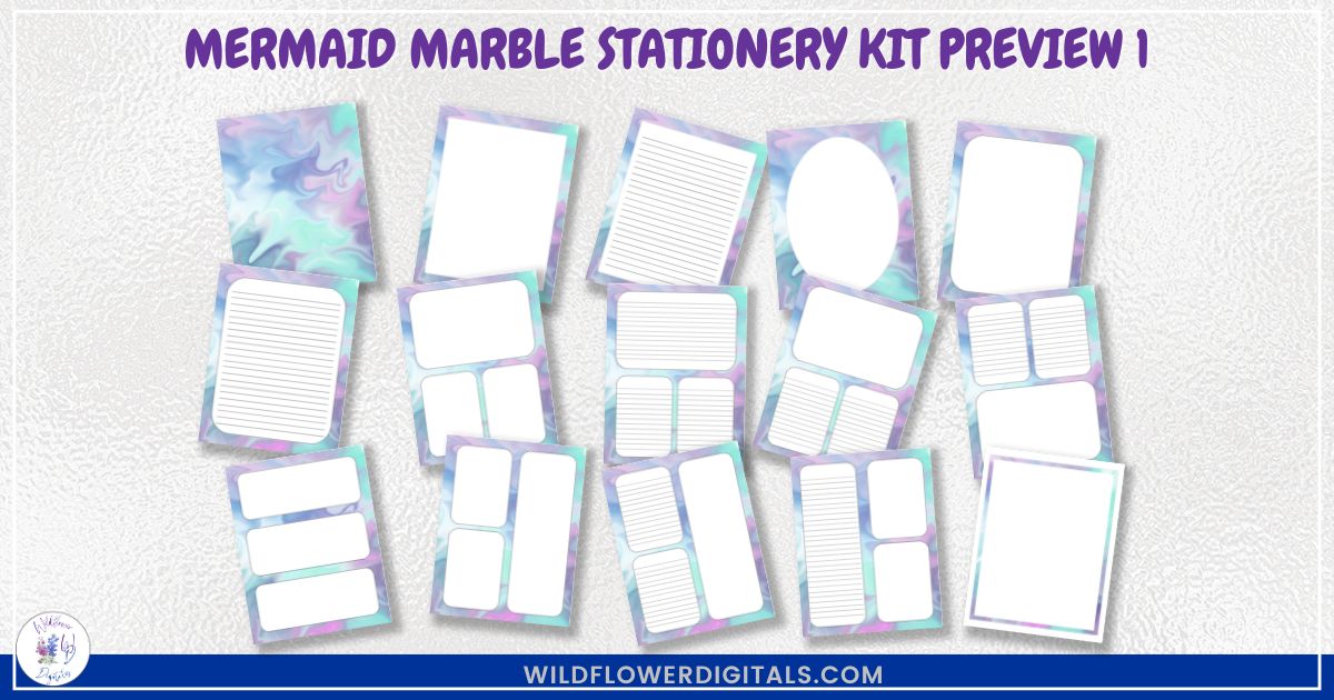 mockup of stationery kit mix and match stationery designs