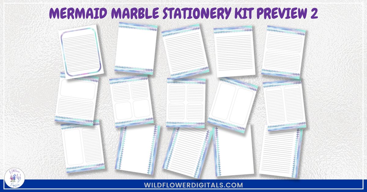 mockup of stationery kit mix and match stationery designs