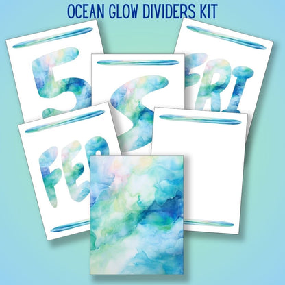 mockup of dividers kit mix and match divider pages stationery designs