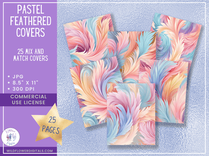 Pastel Feathered Frames Bundle - DPA
