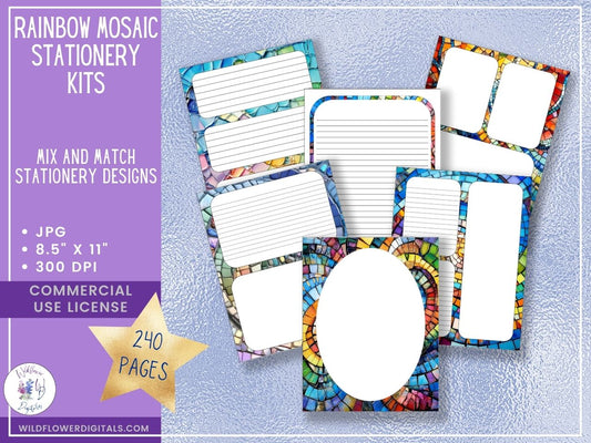 mockup of stationery kit mix and match stationery designs