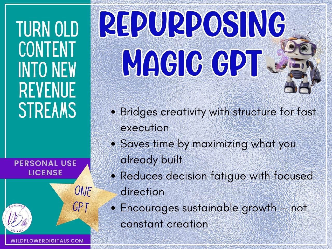 mockup of repurposing coach gpt product repurposing business productivity