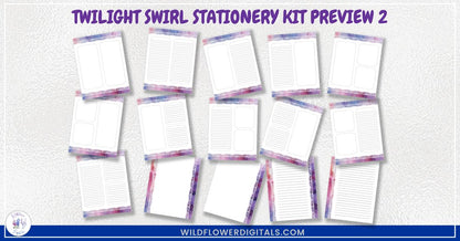 mockup of stationery kit mix and match stationery designs